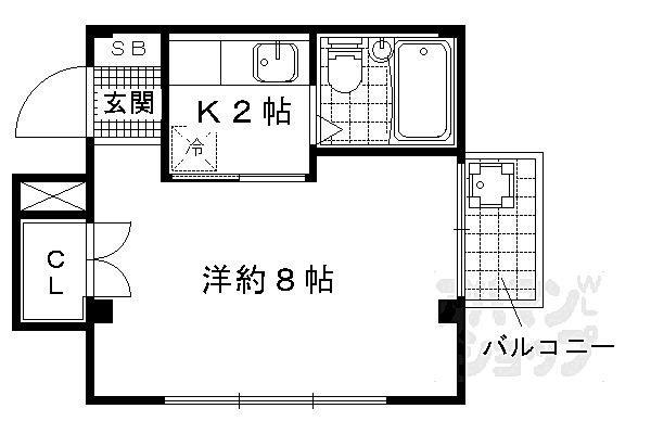 ラピスヤン東野 201｜京都府京都市山科区東野中井ノ上町(賃貸マンション1K・2階・21.87㎡)の写真 その2