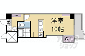 京都府京都市下京区河原町通七条上る材木町（賃貸マンション1R・9階・26.77㎡） その2