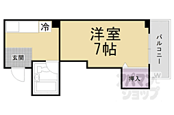 タイムスピアーズ 1Kの間取図画像