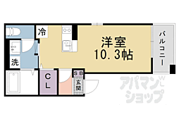 JR東海道・山陽本線 瀬田駅 徒歩10分の賃貸アパート 1階ワンルームの間取り