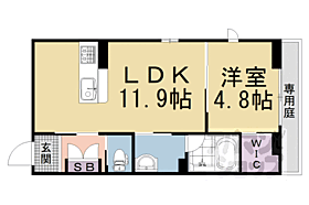 京都府京都市伏見区桃山筒井伊賀西町（賃貸アパート1LDK・1階・40.82㎡） その2