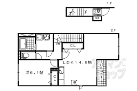 Ｍ2　ＳＵＮＮＹ 201 ｜ 京都府京都市山科区大宅甲ノ辻町（賃貸アパート1LDK・2階・50.94㎡） その2