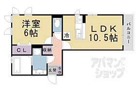 滋賀県大津市本堅田6丁目（賃貸アパート1LDK・1階・42.93㎡） その2