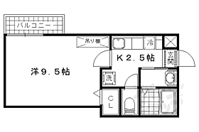 滋賀県大津市中央4丁目（賃貸マンション1K・2階・26.00㎡） その2