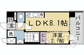 京都府京都市南区上鳥羽勧進橋町（賃貸マンション1LDK・4階・28.47㎡） その2