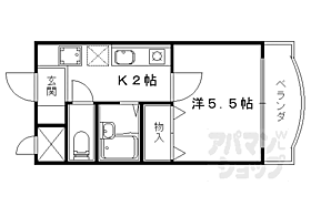 ＬＡＣＡＳＡ山科 202 ｜ 京都府京都市山科区安朱南屋敷町（賃貸マンション1K・2階・19.02㎡） その2