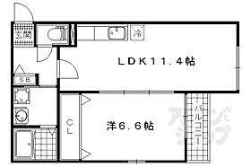 滋賀県大津市堅田1丁目（賃貸アパート1LDK・2階・41.99㎡） その2