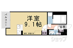 レオネクストファーストクラス 1Kの間取図画像