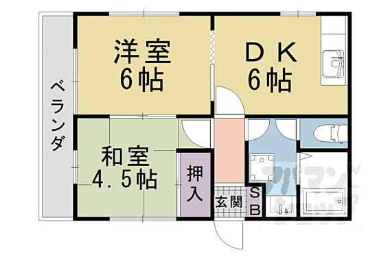 ジョリー三井寺_間取り_0