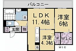 間取図画像 2LDK