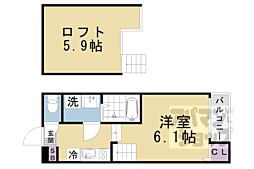 ハーモニーテラス椥辻中在家町 1階/102