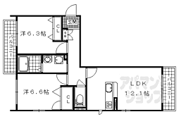 間取図画像 2LDK