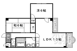 JR東海道・山陽本線 瀬田駅 徒歩10分の賃貸マンション 2階2LDKの間取り
