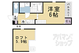 ハーモニーテラスNT 1Kの間取図画像