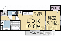 ASUKA4 1LDKの間取図画像