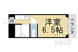 グレース上野 1Kの間取図画像
