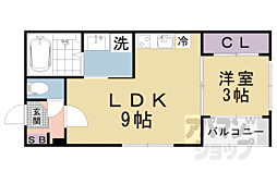 舞台荘 1LDKの間取図画像