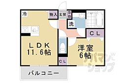 LUMIERE DU SOIR DEUX 1LDKの間取図画像