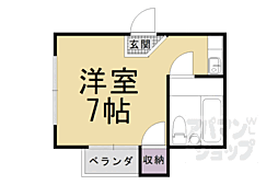 シティーハイツ音羽 ワンルームの間取図画像