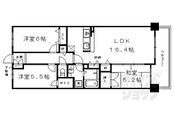 イニシア梅小路公園 3LDKの間取図画像