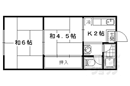 カーサ坂脇 2Kの間取図画像