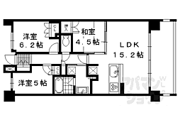 ライオンズ伏見桃山指月城 3LDKの間取図画像