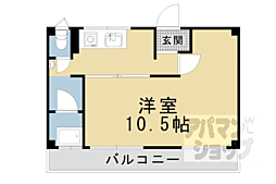 西野マンション東棟 1Kの間取図画像