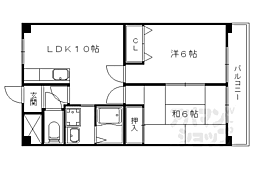ル・アーヴル村井 2LDKの間取図画像