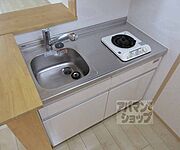 コンパクトなキッチンです