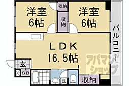 東和ハイツ本館 2LDKの間取図画像