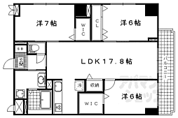 ときわぎ 3LDKの間取図画像