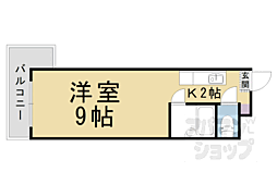 プルミエール 1Kの間取図画像