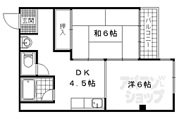 近建イレブン 2DKの間取図画像