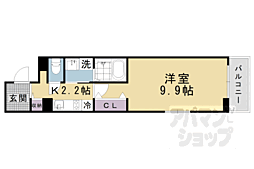 アリエッタ 1Kの間取図画像