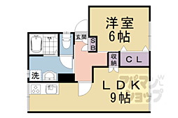 フォーブルM2 1LDKの間取図画像
