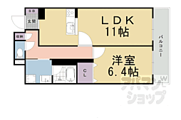 パインフィールド東野 1LDKの間取図画像