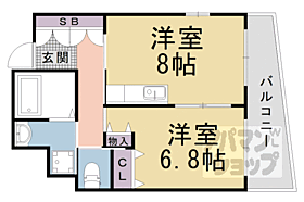 滋賀県大津市御幸町（賃貸マンション1LDK・4階・40.40㎡） その2