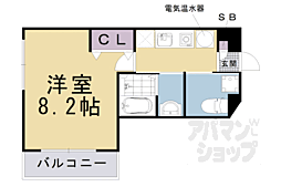 コーポ伊藤 1Kの間取図画像