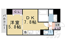 ときわぎ 1DKの間取図画像