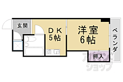 シティマンションレオマツモト 1DKの間取図画像