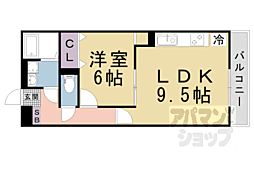 カサレリア 1LDKの間取図画像