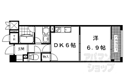 パインフィールド洛東 1DKの間取図画像