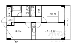 ドルチェ・ナギツジ 2DKの間取図画像