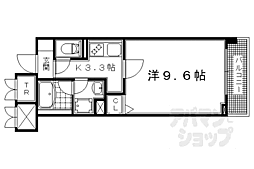 パインフィールド洛東 1Kの間取図画像