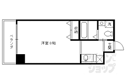 ローサオルデン 1Kの間取図画像