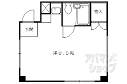 Avanzare北花山 ワンルームの間取図画像