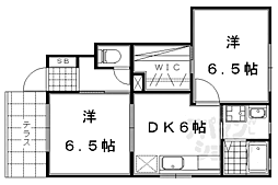シャーメゾンアスト56 2DKの間取図画像