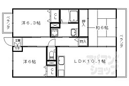 ワンネス21 3LDKの間取図画像