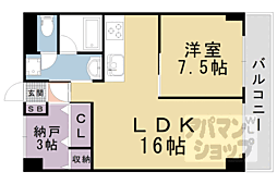 エスポワール京都 1SLDKの間取図画像