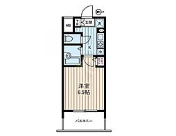 東京メトロ丸ノ内線 池袋駅 徒歩11分の賃貸マンション 5階1Kの間取り